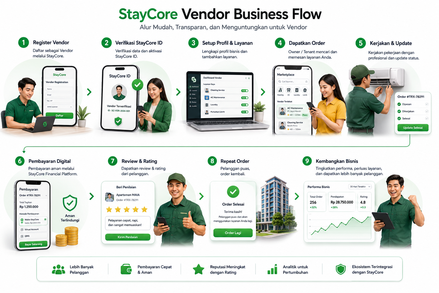 StayCore Vendor Business Flow